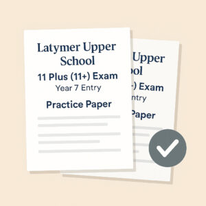 Latymer Upper School 11 Plus Paper